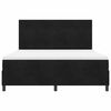vidaXL Boxspringbett mit Matratze Schwarz 180 x 200 cm Stoff