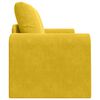 vidaXL Schlafsofa 60cm Gelb Samt