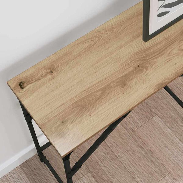 vidaXL Konsolentisch Artisan-Eiche 140 x 29 x 75 cm Holzwerkstoff