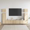vidaXL 8-tlg. TV-Schrank-Set Sonoma-Eiche Holzwerkstoff