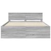 vidaXL Bettrahmen Graues Sonoma 200 x 200 cm Holzwerkstoff