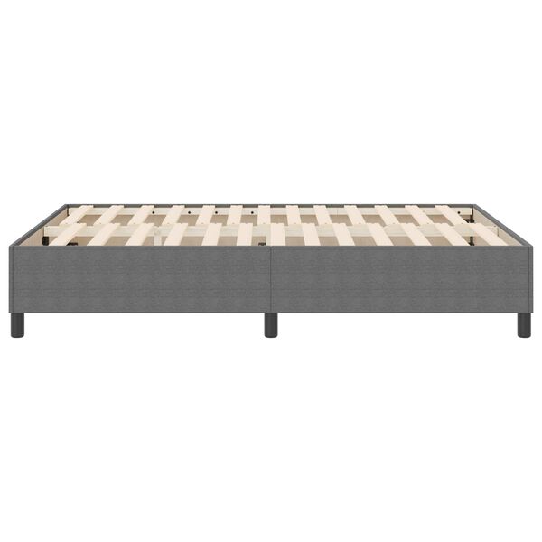 vidaXL Plattformbettgestell Hellgrau 160 x 200 cm Stoff