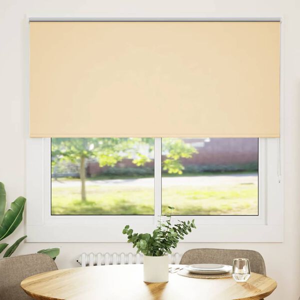 vidaXL Verdunkelungsrollo Beige 165x175 cm Stoffbreite 161,6 cm
