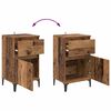 vidaXL Nachttisch 2 pcs Altholz 40 x 35 x 70 cm Holzwerkstoff