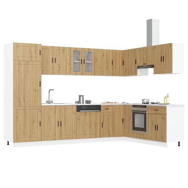 vidaXL Waschbecken-Unterschrank mit T&uuml;r Porto Wei&szlig; 80 x 46 x 81.5 cm