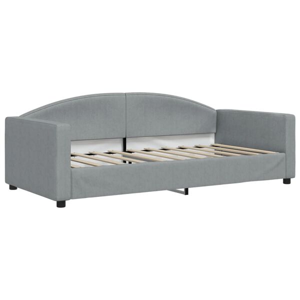 vidaXL Tagesbett Hellgrau 90x190 cm Stoff