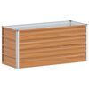 vidaXL Garten-Hochbeet 100x40x45 cm Verzinkter Stahl Silber
