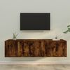 vidaXL 3-tlg. TV-Schrank-Set R&auml;uchereiche Holzwerkstoff