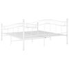 vidaXL Bett Wei&szlig; Metall 200x200 cm