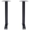 vidaXL Bistrotisch-Gestelle 2 Stk. Schwarz 61x8x72 cm Gusseisen