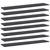 vidaXL B&uuml;cherregal-Bretter 8 Stk. Grau 100x20x1,5 cm Holzwerkstoff