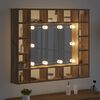 vidaXL Spiegelleuchten 2 pcs Wei&szlig; 4,5 x 4,5 x 4,8 cm Kunststoff