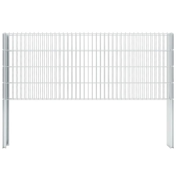 vidaXL Zaunpfosten 20 Stk. Silbern 140 cm Verzinkter Stahl