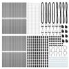 vidaXL Zaunpfosten 52 pcs Grau 3,2 x 3,2 x 170 cm