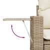 vidaXL Gartensofa-set 12 pcs Beige Poly-Rattan