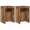 vidaXL Nachttische 2 stk. Altholz 40 x 36 x 60 cm Holzwerkstoff