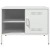 vidaXL TV-Schr&auml;nke 2 Stk. Wei&szlig; 68x39x50,5 cm Stahl