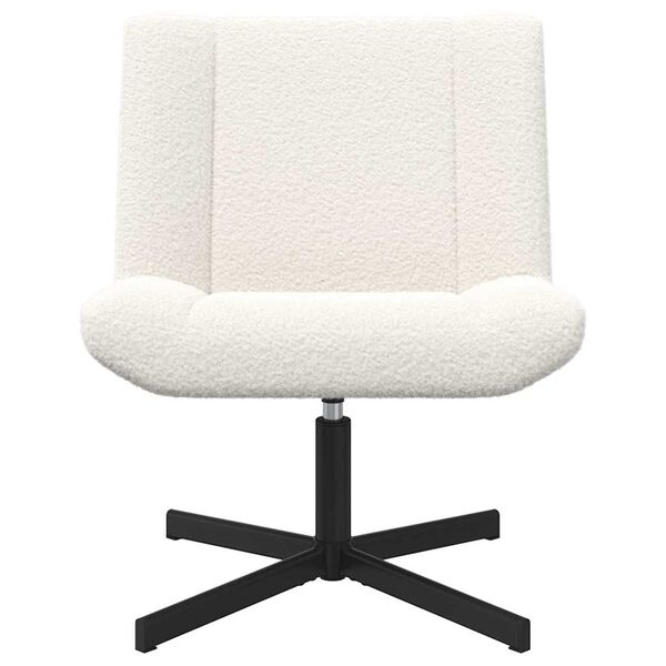 vidaXL Drehstuhl Creme 63 x 75 x 76 cm Schafsleder