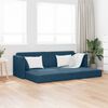 vidaXL Boden-Sofa-Bett 200cm Blau Samt