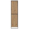 vidaXL Warderobe mit T&uuml;r 2 pcs Kunsthandwerk Eiche 50 x 50 x 200 cm