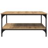 vidaXL Couchtisch Artisan-Eiche 80 x 80 x 40 cm Holzwerkstoff
