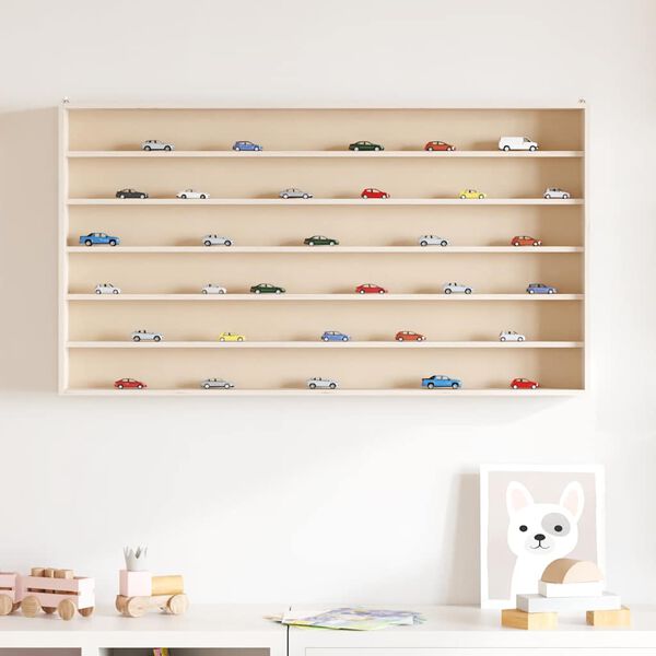 vidaXL Sammlervitrine aus Holz mit 6 Regalen 100x9x55 cm