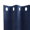 vidaXL Verdunkelungsvorh&auml;nge 2 pcs Dunkelblau 140 x 140 cm Samt