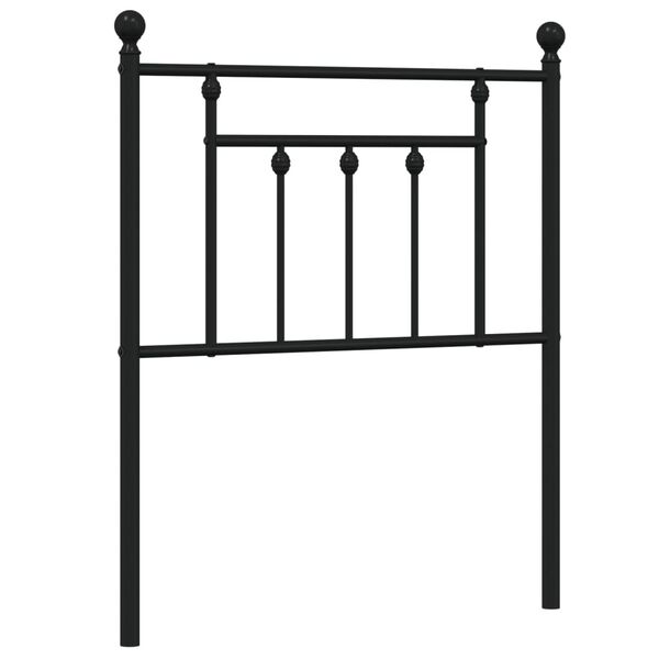 vidaXL Ersatz-Kopfteil Metall Schwarz 75 cm