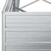 vidaXL Garten-Hochbeet 320x40x77 cm Verzinkter Stahl Silber