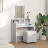 vidaXL Schminktisch Graues Sonoma 79 x 41 x 140 cm Holzwerkstoff