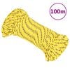vidaXL Bootsseil Gelb 4 mm 100 m Polypropylen
