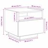 vidaXL Nachttisch 2 pcs Altholz 40 x 39 x 37 cm Holzwerkstoff