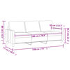 vidaXL 3-Sitzer-Sofa Hellgrau 180 cm Stoff