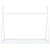 vidaXL Kinder-Bettgestell Weiß Massivholz Kiefer 70 x 140 cm