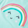Kinder-T-Shirt Helles Minzgr&uuml;n 128