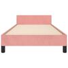 vidaXL Bettgestell mit Kopfteil ohne Matratze Rosa 90x190 cm Samt