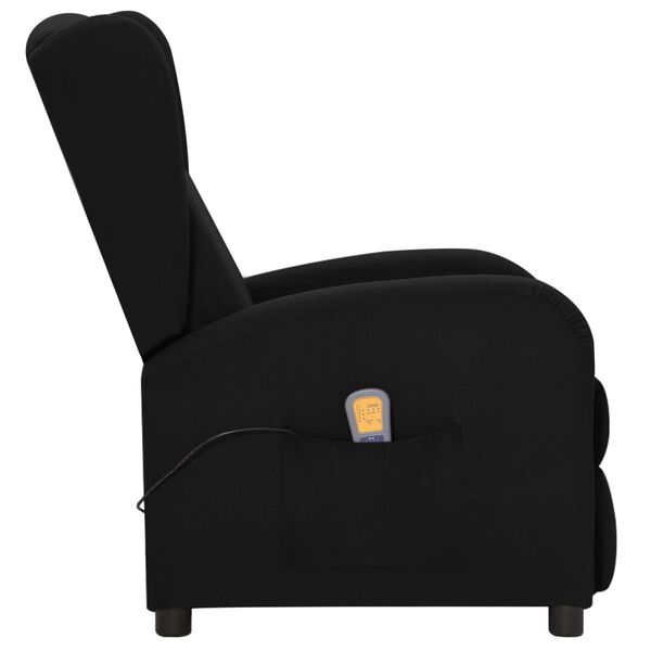 vidaXL Massagesessel Schwarz Stoff