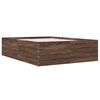 vidaXL Bettgestell Braun Eichen-Optik 120x190 cm Holzwerkstoff