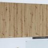vidaXL H&auml;ngeschrank mit T&uuml;r Artisan-Eiche und Wei&szlig; 50 x 31 x 100 cm