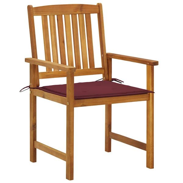 vidaXL Gartenst&uuml;hle mit Kissen 2 Stk. Massivholz Akazie