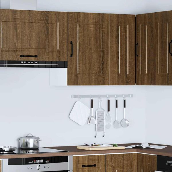 vidaXL K&uuml;chen-H&auml;ngeschrank Kalmar Braun Eichen-Optik Holzwerkstoff