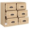 vidaXL Sideboard Sonoma-Eiche 70x35,5x67,5 cm Holzwerkstoff