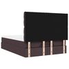 vidaXL Ottoman-Bett mit Matratze Dunkelbraun 140x200 cm Stoff