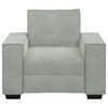 vidaXL Sessel Hellgrau 60 cm Samt