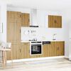 vidaXL 7-tlg. K&uuml;chenschrank-Set Kalmar Artisan-Eiche Holzwerkstoff