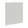 vidaXL Plissee Hellgrau 120x150 cm Stoffbreite 119,4 cm Polyester