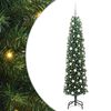 vidaXL K&uuml;nstlicher Weihnachtsbaum mit 300 LEDs mit St&auml;nder Gr&uuml;n 180 cm