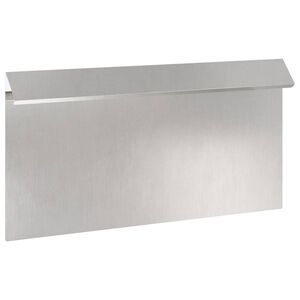 vidaXL Schneckenzaun 50 x 3,5 x 25 cm Edelstahl Silber