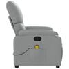 vidaXL Massage-Relaxsessel, hellgrauer Stoff