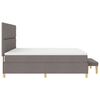 vidaXL Boxspringbett mit Matratze Taupe 200 x 200 cm Stoff